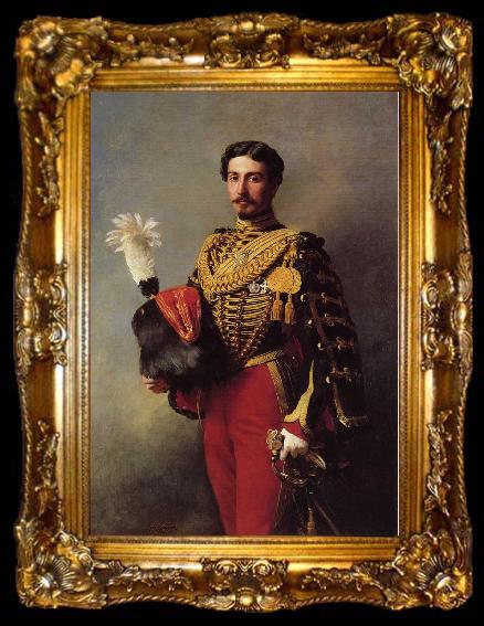 framed  Franz Xaver Winterhalter Edouard Andre, ta009-2